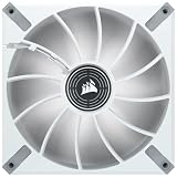 CORSAIR ML140 LED ELITE ホワイトフレーム、AirGuide 付き 140mm 磁気浮上式 ホワイト LED ファン、増設用シングルパック CO-9050130-WW