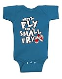 Gina Lou unisex-baby Small Fry Onesie カラー: ブルー