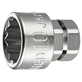 トネ(TONE) ソケット(12角・めがねレンチ用) HPRGD-10 二面幅10mm