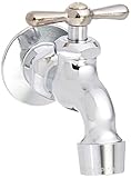 Homewerks 3210 – 160-ch-b-zシングルハンドルwall-mount蛇口エアレーターとフランジ付き、クロム