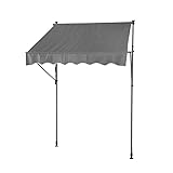 武田コーポレーション 【シェード・日除け・カフェ風】 グレー 200×120×305cm 突っ張りカフェシェード200GY TCS-200GY