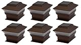 Tricod PL244 Plastic Copper Square Post Deck Fence Mount, 6-Pack [並行輸入品]