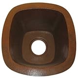 Novatto SAN SALVADOR Copper Bar Sink, Antique [並行輸入品]