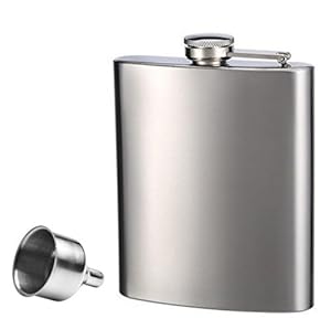 voocye スキットル 8oz 220ml 携帯スキットルウイスキー 清酒ボトル ヒップ フラスコ ステンレス キャンプ用品