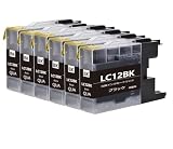 BrotherブラザーLC12-4PK LC12 LC17 増量 互換インクカートリッジ LC12-BKブラック黒 6本セット 対応機種:MFC-J5910CDW、MFC-J710DW、MFC-J955DWN、DCP-J725N、MFC-J705DW、MFC-J960DWN-W、MFC-J710D、MFC-J810DWN、MFC-J860DWN、MFC-J825N等