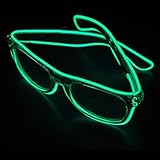 [Props For Party]BOOMER VIVI EL Wire LED Light Up Fashion Glasses Illuminated Neon LED Eyeglasses Fo