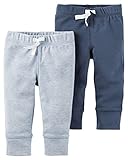 カーターズ（Carter's）男の子用ヘザーライトブルーグレーx紺ボディースーツにピッタリなコーデパンツ2枚セット (6months(61-67cm)) [並行輸入品]