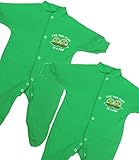BabyPremベビーTwins 2 Footiesコットン服Peas in a Pod 0 – 9ヶ月グリーン カラー: グリーン