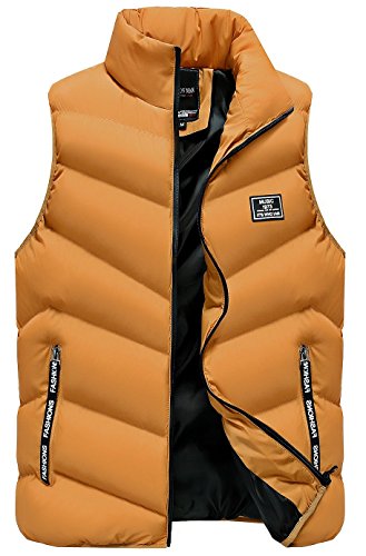 Littlekk ダウンベスト メンズ 中綿ベスト 軽量 防寒 立ち襟 無地 ジャケット ベスト M 4xl 5色展開 春 秋 冬 6708 ウェア シューズ