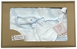 村信 ラ・モルフェ 新生児衣料 ギフトボックス 短肌着&コンビ肌着&ミトン&スタイ&帽子 サックス エアーニット素材 GB-L1300-5