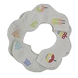 ベビー　ビブ　柔らかい　よだれかけ　スナップビブ　動物４枚セット　100％綿　 (グループ３)