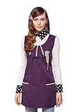電磁波防止服 ワンピース 電磁波99.9％の遮断率 電磁波エプロン JOYNCLEON マタニティ 妊婦対応 ギフト ライラック F