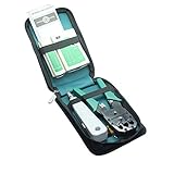 LANケーブル自作工具 ZUPA キット 圧着ペンチ 皮むき工具 テスター プラグ ドライバー 自作向け　工具　道具　自家用　収納ケースアリ ストリッパー付き テスター コネクター ネットワーク修理ツ