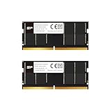 シリコンパワー DDR5 64GB キット (2 x 32GB) 5600MHz (PC5-44800) CL46 1.1V SODIMM Non-ECCノートパソコン RAM コンピュータメモリ SP064GBSVU560F22