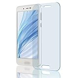 【AQUOS sense Lite SH-M05 5.0インチ対応】 日本メーカー ガラスフィルムブルーライトカット 透明 2.5D 全面保護 最高硬度 9H [AFP画面保護:指紋防止 スクラッチ防止 気泡ゼロ 防汚] 【安心安全日本メーカー】日本板硝子社 SHARP アクオス センス SHM05 BlueCut