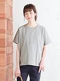 Angeliebe エンジェリーベ マタニティ 授乳口付き ビッグ Tシャツ 妊婦服 産前 産後 半袖 フリー 杢 グレー 21753 21753400