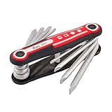 DealMux折りたたみシルバートーンプラスマイナスヘッドフォールアップレンチキーセット