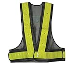 SAFETY VEST 安全ベストフラッシュタイプ　60mm幅反射テープ　紺×イエロー　サイズフリー