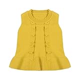 Little Dragon Pig SWEATER ベビー・ガールズ カラー: イエロー