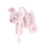 DEMDACO Plush Pacifier Holder Blankie, Pink Dog by Demdaco