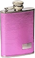 Visol VF1301 Emma 3oz Pink Leatherette Stainless Steel Hip Flask