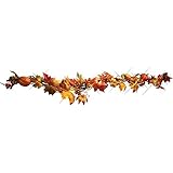 LED Lighted Fall Floral Garland, Garland by Collections ETC