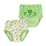 (チャックル) chuckle カエルちゃん防水布付きトレーニングショーツ2枚組 グリーン 90cm W4622-90-70