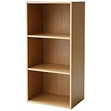 山善(YAMAZEN) 棚位置選べる カラーボックス 3段 ライトブラウン CFB-3(LBR)PP