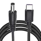 uxcell 6.6FT USB C to DC PD 急速充電ケーブル 5.5x2.1mm 36W/12V DC電源ケーブル タイプ-C入力 3Aアダプタージャックコンバーター ルーター・カメラ・TVボックス・デスクランプ用(黒)