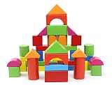 ZHIZU 知育玩具 積み木 カラフルなアルファベット木製 のビルディングブロックゲームは子供のためのキャリングバッグとセットブロックを設定する (40Pcs)