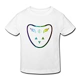 星 ２～６歳子供 男女兼用 半袖 ティー Tシャツ RPG Game ゲーム モンスター White 5-6 Toddler