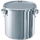日東金属工業:日東 ステンレスタンク テーパー付キャッチクリップ式密閉タンク(フタ付)36L TP-CTH-36 型式:TP-CTH-36