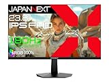 JAPANNEXT 23.8インチ IPSパネル搭載 180Hz対応 フルHD(1920x1080)解像度 ゲーミングモニター JN-IPS238G180F 1ms(GTG/MPRT) HDMI DP sRGB:100% PS5:120Hz接続 【2年保証】