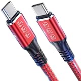 Thunderbolt 4ケーブル 6.6フィート USB C Thunderbolt 4モニターケーブル 40Gbpsデータ転送 シングル8K/デュアル4Kビデオ Thunderbolt 4/3モニター、ハブ、ドッキングステーションに対応 - レッド