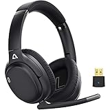 Ankbit E600set ゲーミングヘッドセット ワイヤレス ヘッドホン aptx 低遅延 ll Bluetooth 5.1∙ bluetooth 5.3usbアダプタ・トランスミッター付き PS5 PS4 PC Switch スマートフォン テレビ用 HD AAC対応 着脱式 マイク付き 60時間連続再生 黒