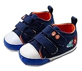 ベビーシューズ　ファーストシューズ　マジックテープ　1017　キョロ　ネイビー (11cm)