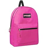 TrailMaker Girls Pink Classic Padded Straps Zipper School Backpack [並行輸入品]