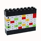 uxccell　積み木 カレンダーDIYパズル　ブリックスタイルパーペチュアル