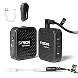 【iPhoneアダブタ付属】 SYNCO-G1 A1-ワイヤレスピンマイク-カメラ外部マイク 無線マイク 自動ペアリング ローカット機能 カ
