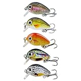 ヘラクレス(HERCULES) クランクベイト ハゼクランク ミニクランク 【5個セット 2.8cm 1.5g】 ハゼクラ ルアー セット クランク ベイト ミノー トラウト ジョイント ハゼ釣り ルアーセット ケース ハードルアー 釣り ルアー 5個入り