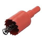 uxcell　バイメタルホールソー　ツイストドリルビット高速度鋼　切削直径28mm　シャンク幅9mm