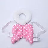 MOMO　ベビー 赤ちゃんごっつん防止やわらかリュック　頭を保護できる　怪我防止　キッズ　乳幼児用　天使の翼　ミツバチ (Ｌ（35＊16ｃｍ）, ピンク)