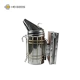 ステンレス製 燻煙器 噴霧器 スモーカー 蜜蜂用 養蜂場 牛革 使用 (亜鉛メッキ鉄)