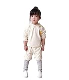[FERE8890] 子供 パーカー フード付き 運動 折り返し ストライプ ポケット付 切替え 春秋 男女兼用 子供服 キッズ衣装 カジュアルウェア 遊園地に 子供の日 ホワイト 90# 適合身長8