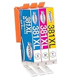 Canon用 BCI-381XL（C+M+Y） 互換インクカートリッジ キャノン 381互換インク 大容量3本セット 適合機種: PIXUS TS6130 TS6230 TS6330 TS7330 TR9530 TR8530 TR7530 TR703 TS8130 TS8230 TS8330 TS7430 TR8630 個別包装 残量表示付 説明書付 Paeolos製