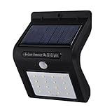 Actpe 16 LED Outdoor Solar Lights Wireless Waterproof Security Motion Sensor Light for Patio Deck Ya