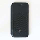 エアージェイ MASERATI（マセラティ）・公式ライセンス品 iPhoneX iPhone7 iPhone8 iPhone6 iPhone6s 手帳型ケース 本革+TPU ブランド シンプル カード収納 カードケース ネイビー (iPhone8/7/6s/6専用)MAGALFLBKI8NA