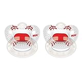 NUK(ヌーク) おしゃぶり２個セット　アイラブベースボール0－6ヶ月 [並行輸入品]