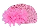 Creazy ®花幼児幼児ベビーガールズレースヘアバンドヘッドバンドHeadwear帽子 カラー: ピンク