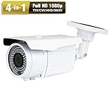 Amview HD1080P 4 in 1 2.6MP Security Camera 72IR LEDs Night Vision Wide View CCTV [並行輸入品]
